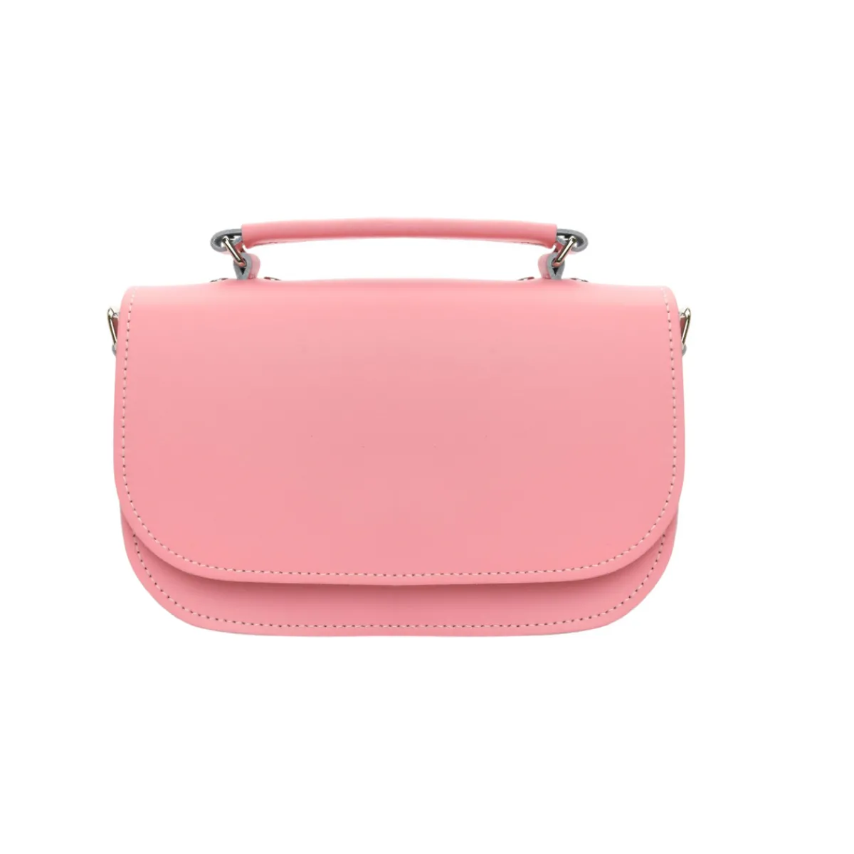 Zatchels Aura Handmade Leather Bag - Pastel Pink>Women Small Satchels|The Aura
