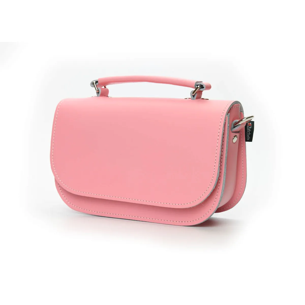 Zatchels Aura Handmade Leather Bag - Pastel Pink>Women Small Satchels|The Aura