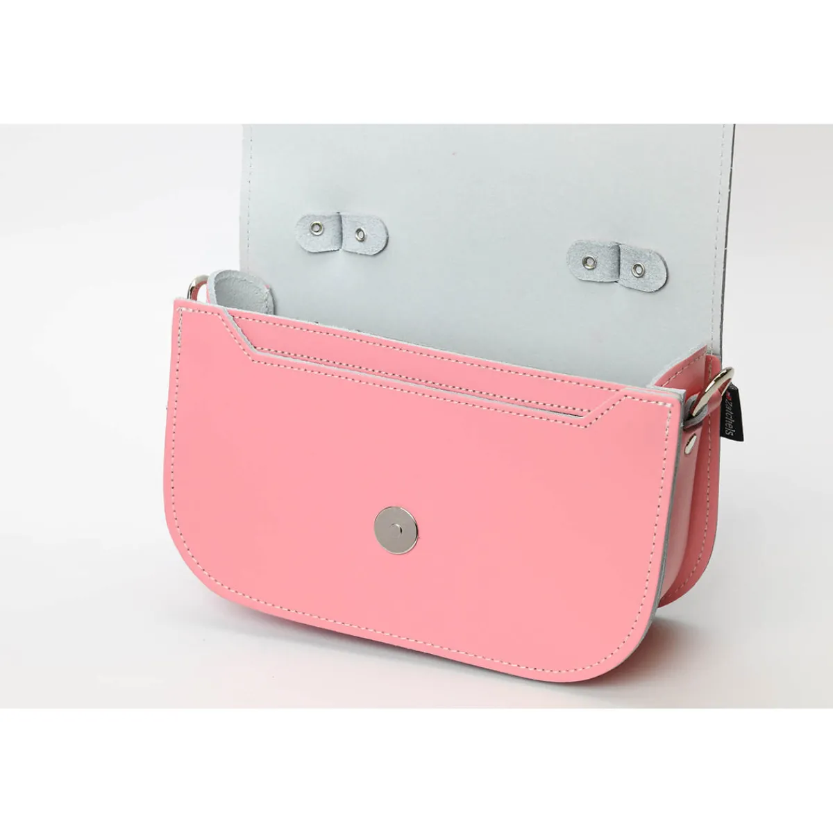 Zatchels Aura Handmade Leather Bag - Pastel Pink><noscript><img width=