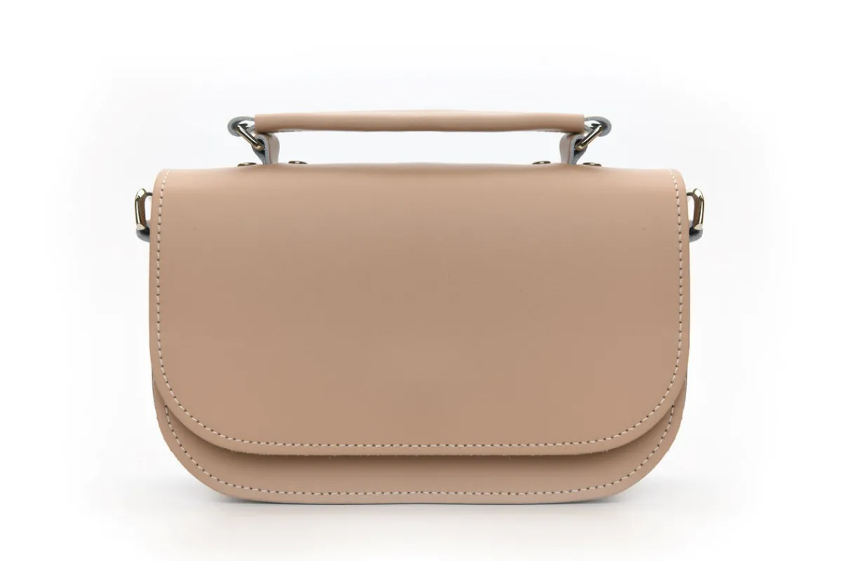 Zatchels Aura Handmade Leather Bag - Iced Coffee>Women Small Satchels|The Aura