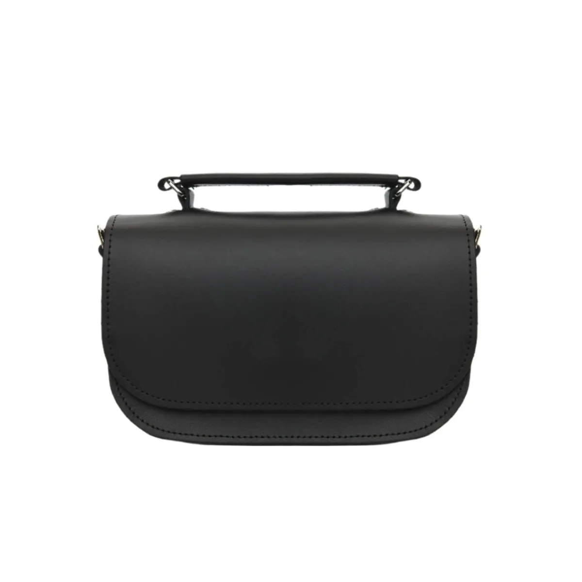 Zatchels Aura Handmade Leather Bag - Black>Women Small Satchels|The Aura