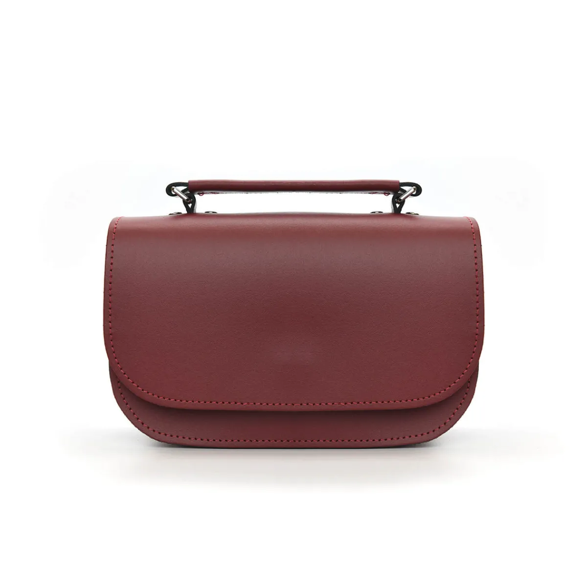 Zatchels Aura Handmade Leather Bag - Oxblood Red>Women Small Satchels|The Aura