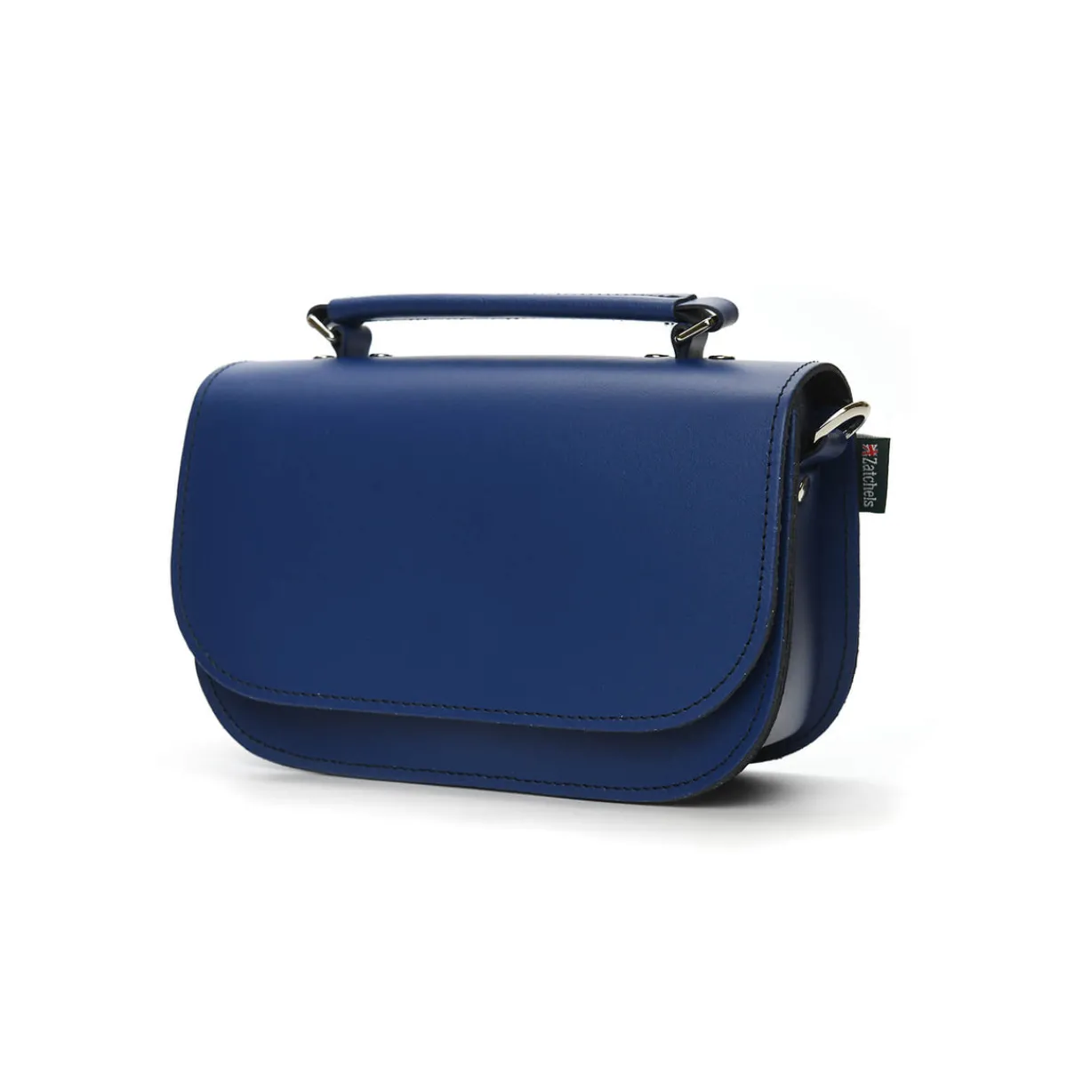 Zatchels Aura Handmade Leather Bag - Royal Blue>Women Small Satchels|The Aura