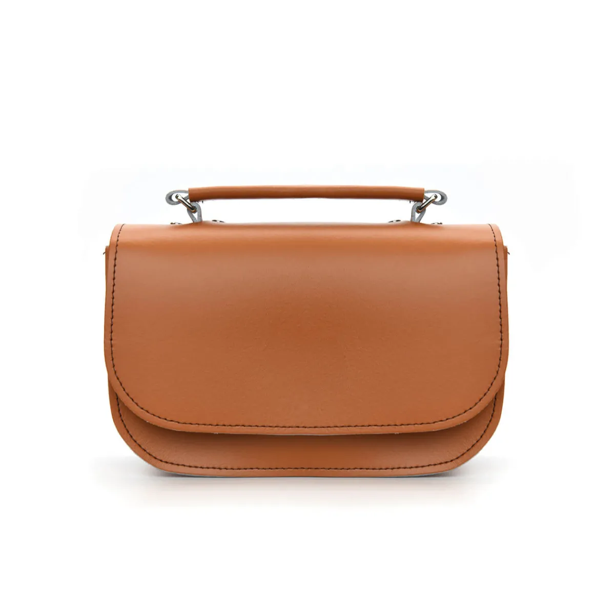 Zatchels Aura Handmade Leather Bag - Burnt Orange>Women Small Satchels|The Aura