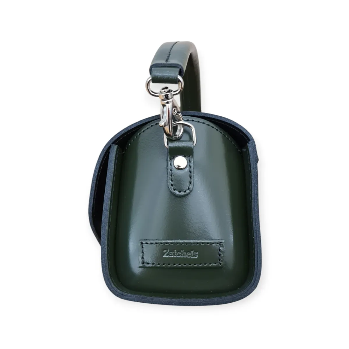 Zatchels Bauble Handmade High Shine Leather Handbag - Ivy Green>Women Bauble Bags