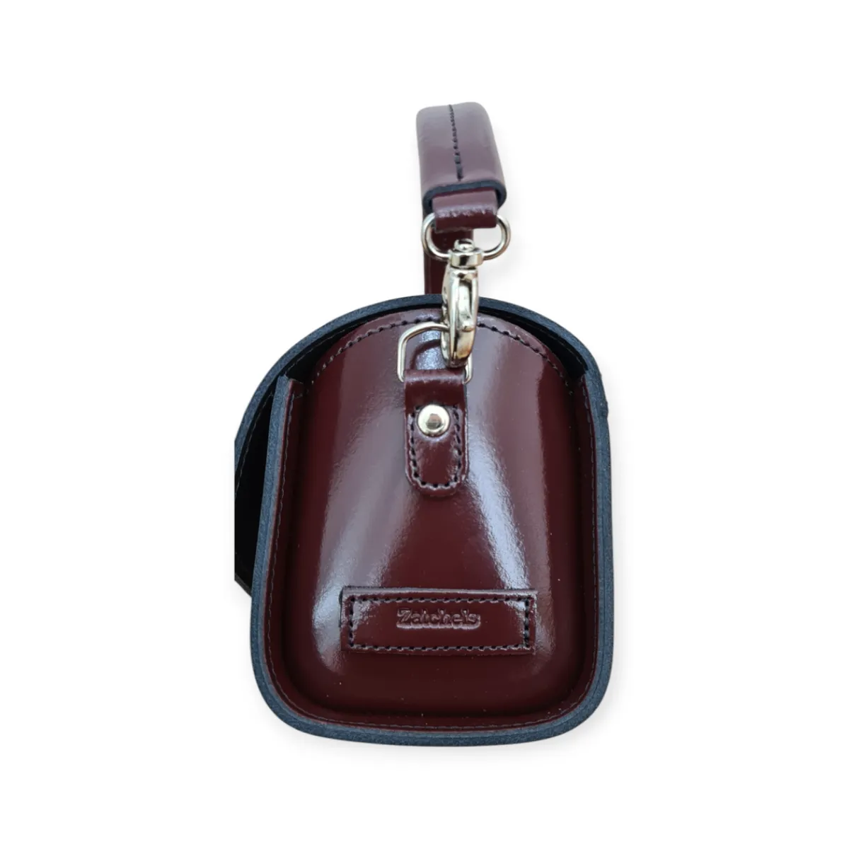 Zatchels Bauble Handmade High Shine Leather Handbag - Marsala Red>Women Bauble Bags