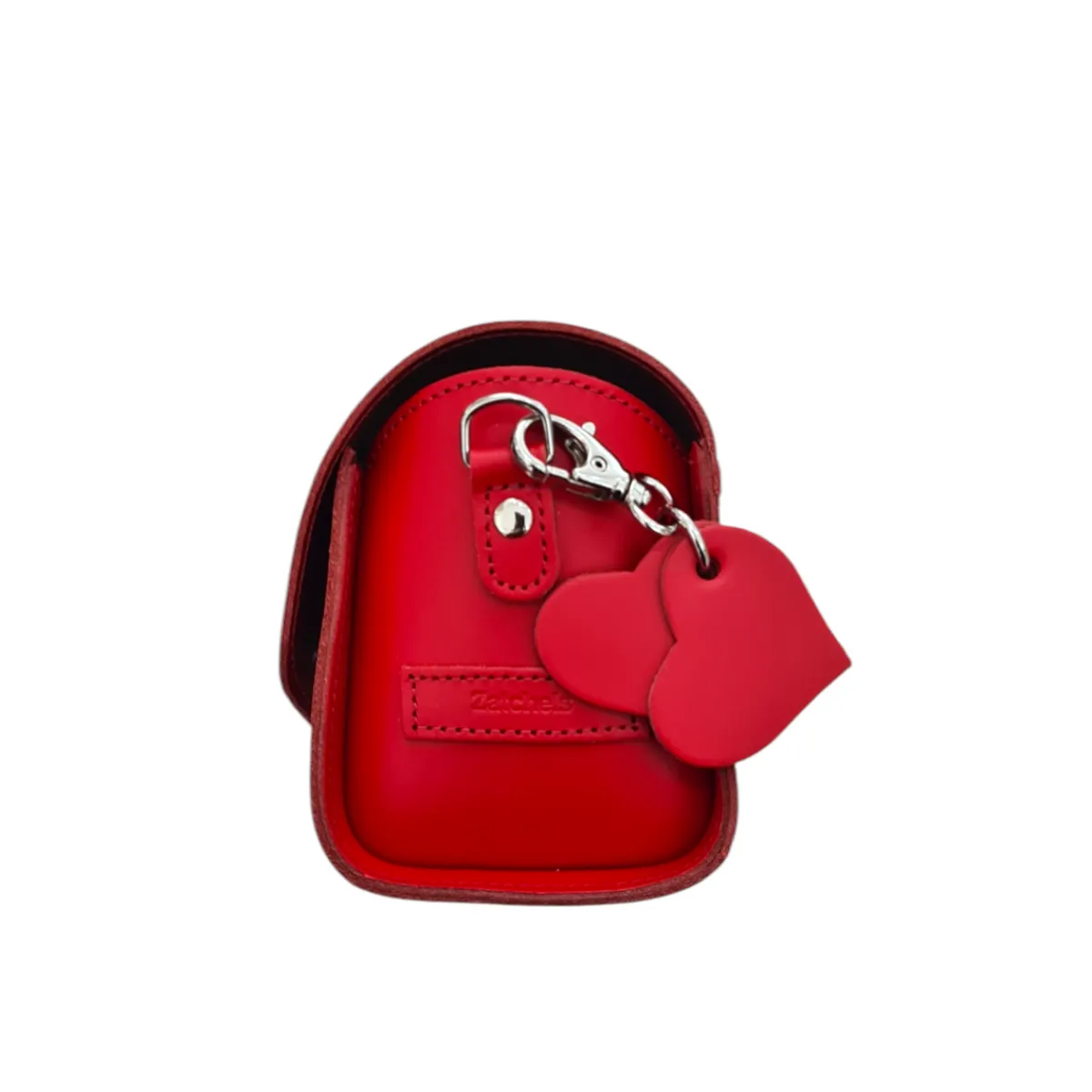 Zatchels Bauble Leather Handbag - Love Hearts - Pillar Box Red In Stock & Ready to Ship><noscript><img width=