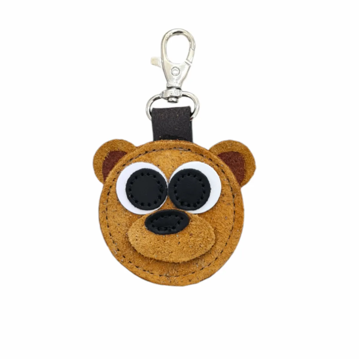 Zatchels Brown Bear Handmade Tannery Leather Bag Charm>Women Accessories And Gifts|Accessories And Gifts