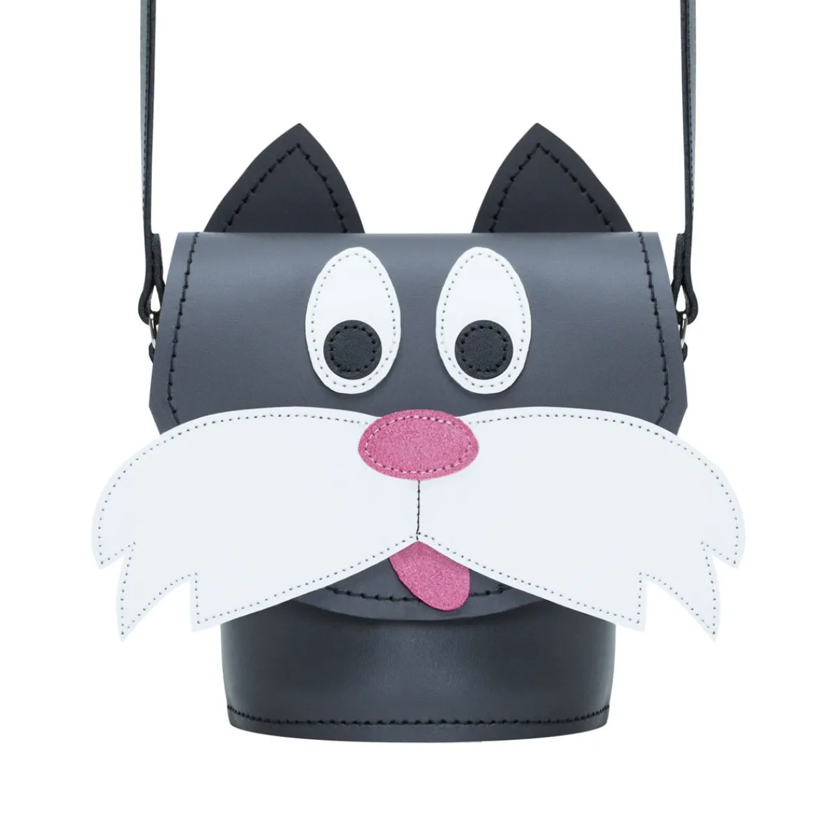 Zatchels Chester Cat Handmade Leather Bag>Women Barrel Bags