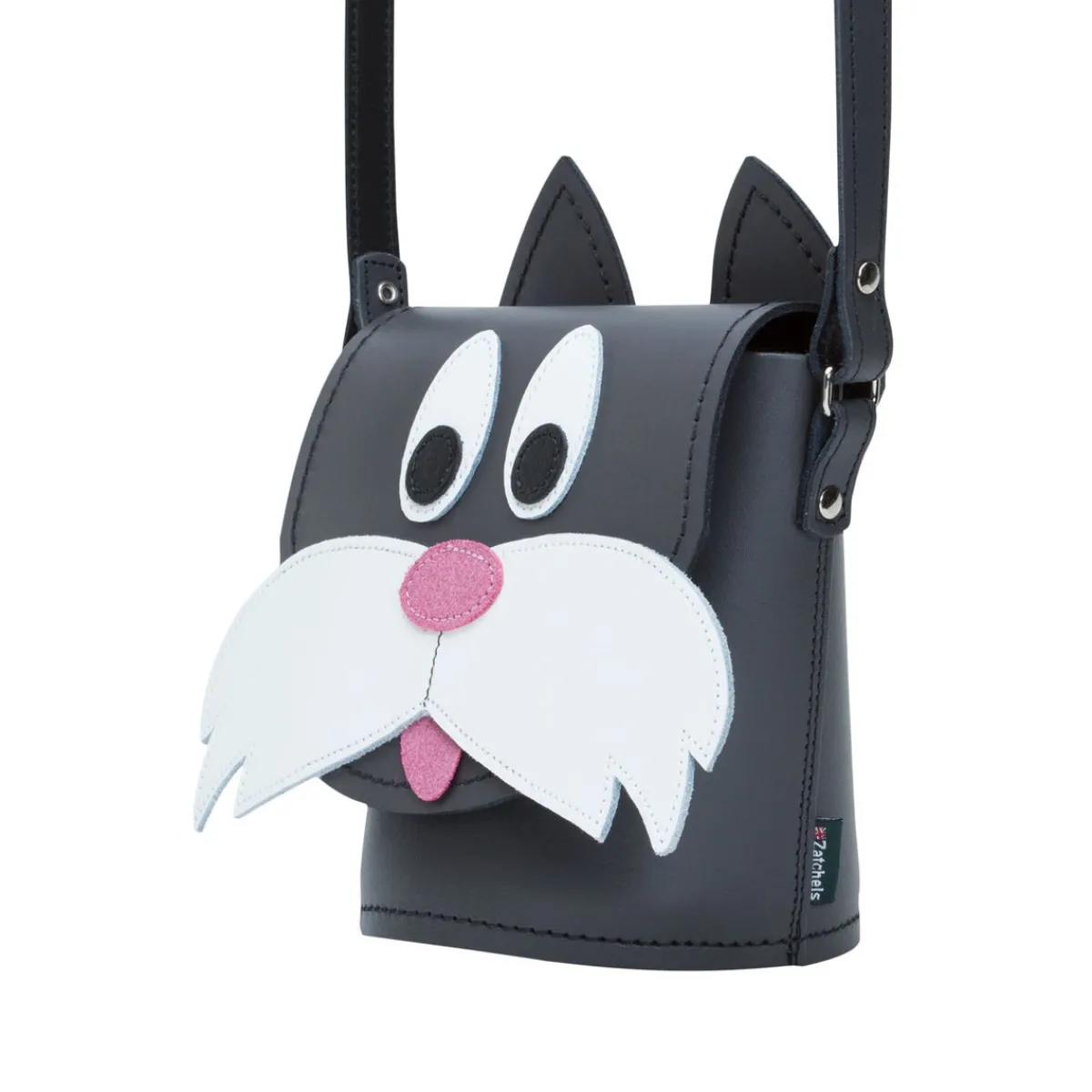 Zatchels Chester Cat Handmade Leather Bag>Women Barrel Bags