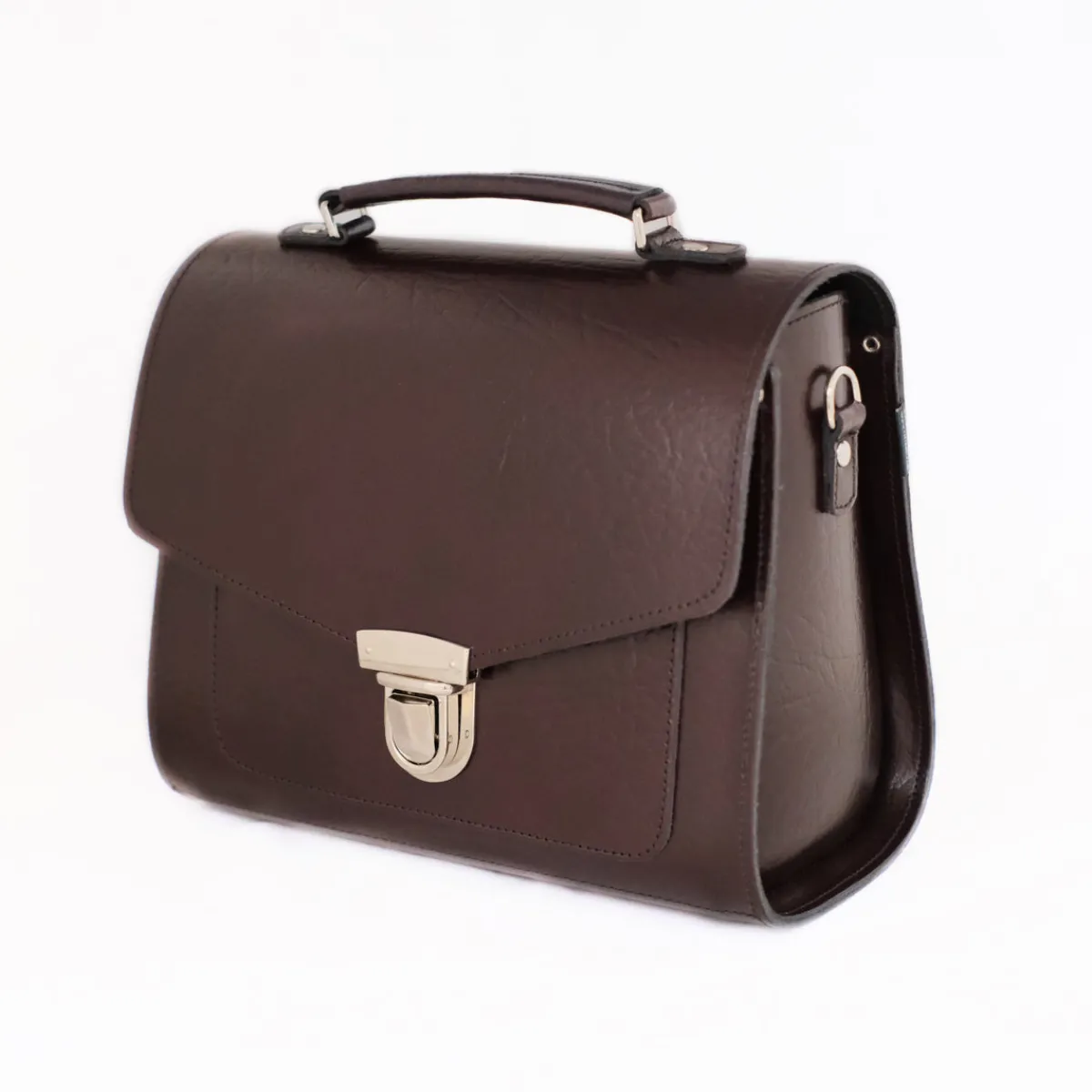 Zatchels Executive Handmade Leather Sugarcube Grande - Marsala Red>Women Cross Body Bags|Executive Range