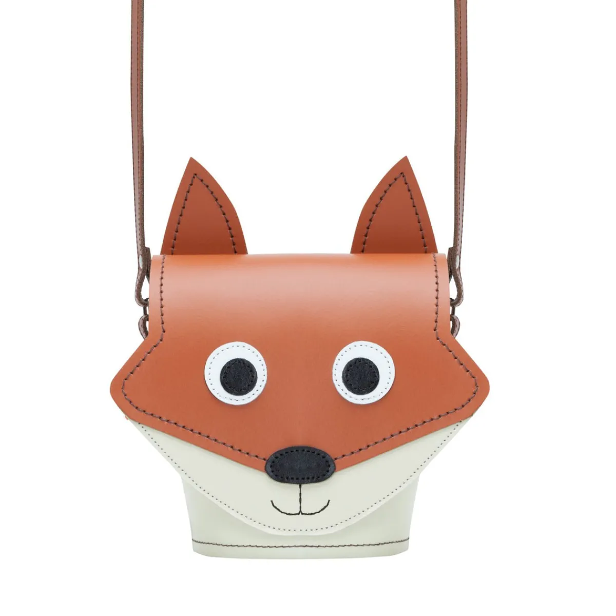 Zatchels Foxy Fox Handmade Leather Bag>Women Barrel Bags
