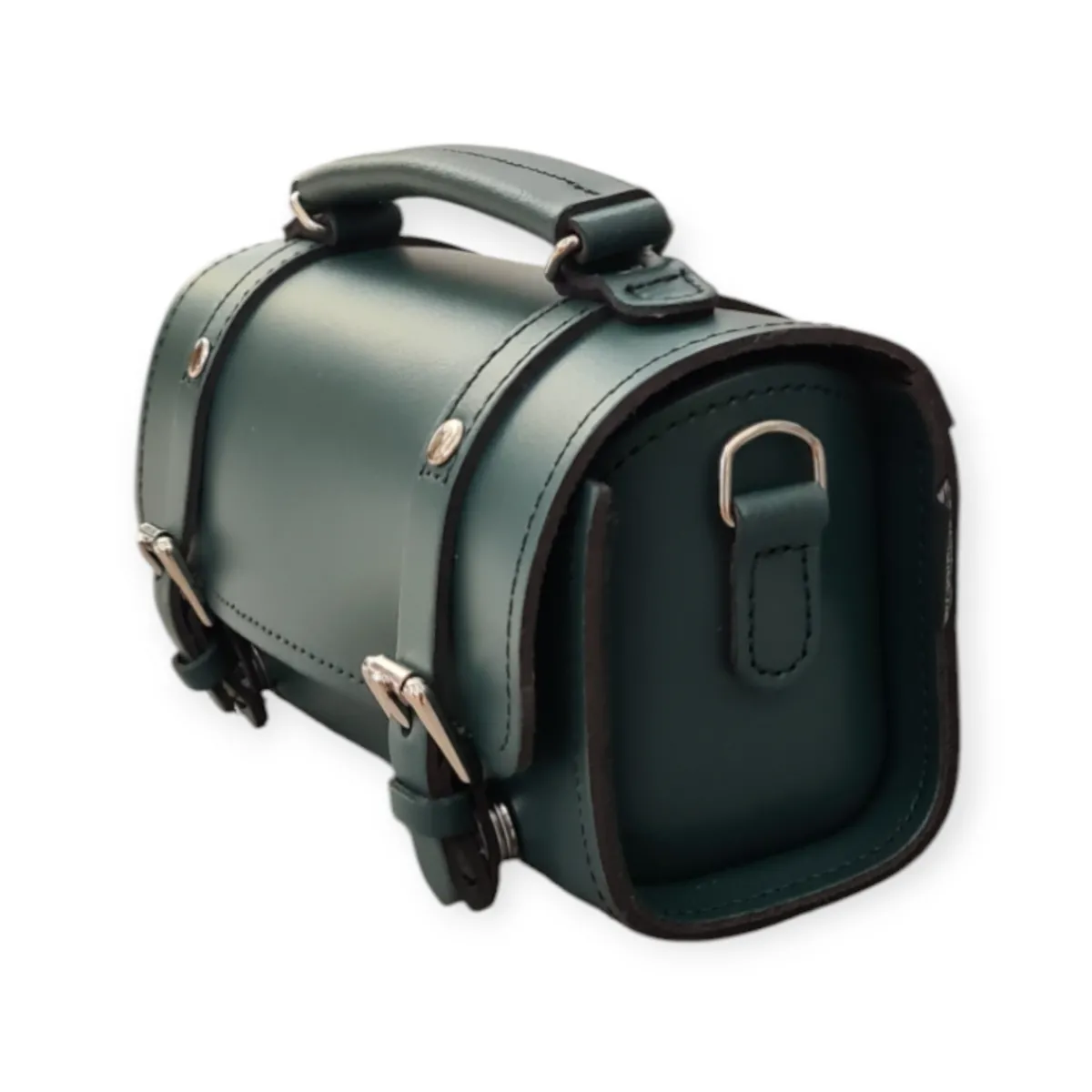 Zatchels Handmade Leather Bowler Bag - Pine>Women Bowler Bags