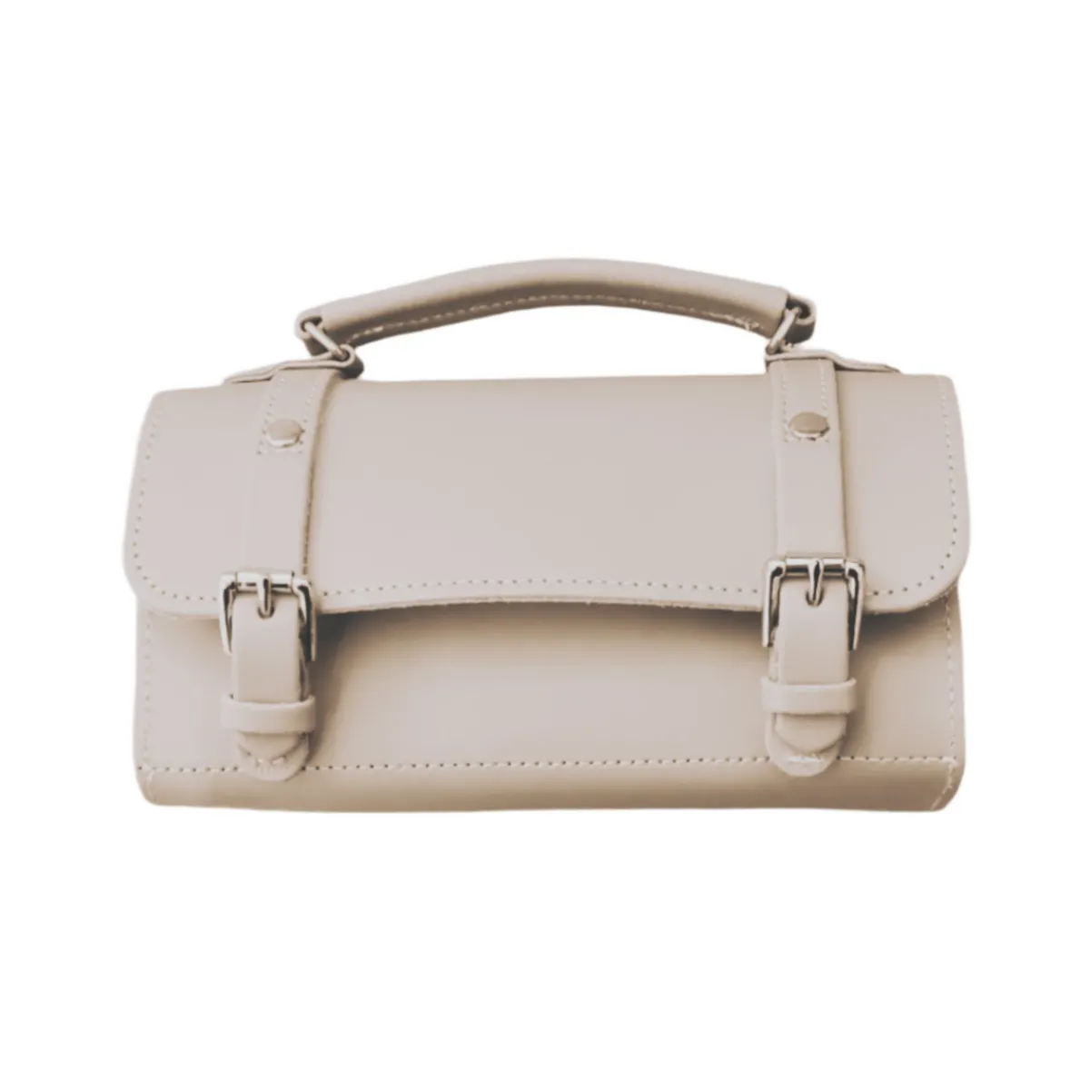 Zatchels Handmade Leather Bowler Bag - Cherry Blossom>Women Bowler Bags