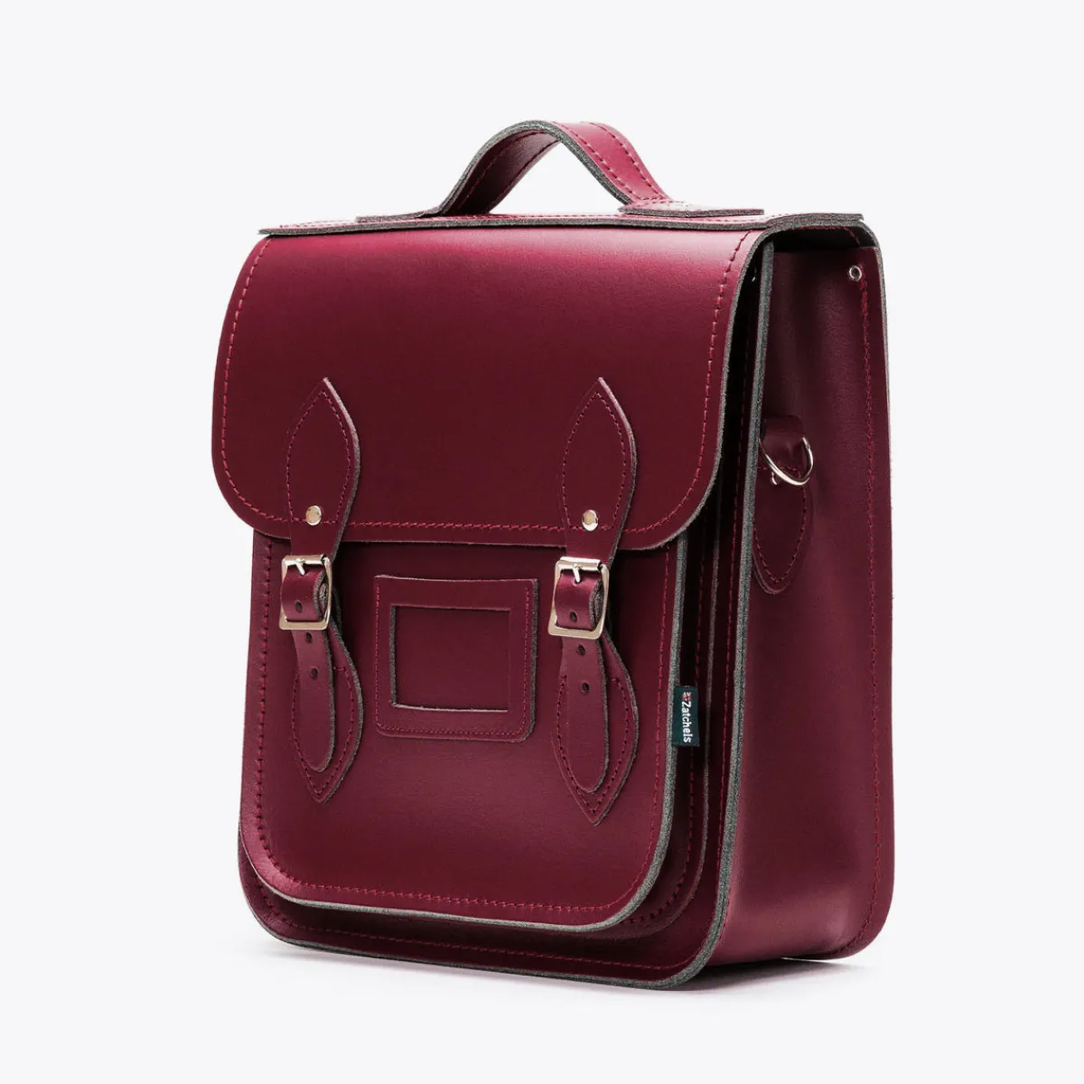 Zatchels Handmade Leather City Backpack - Marsala Red>Women Backpacks|Backpacks