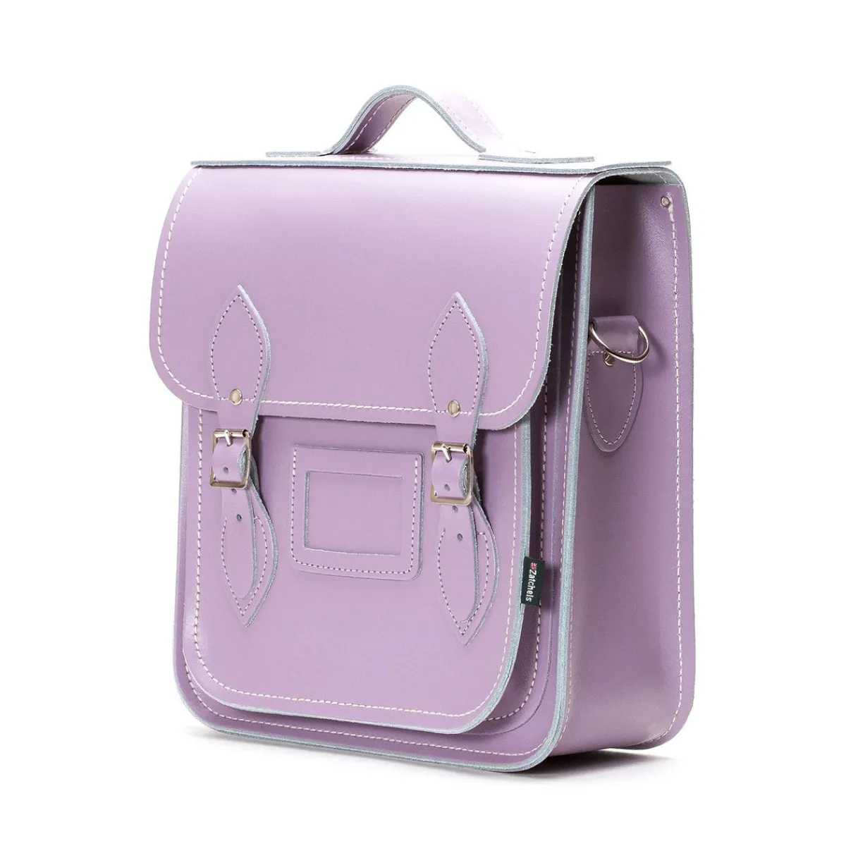 Zatchels Handmade Leather City Backpack - Pastel Violet>Women Backpacks