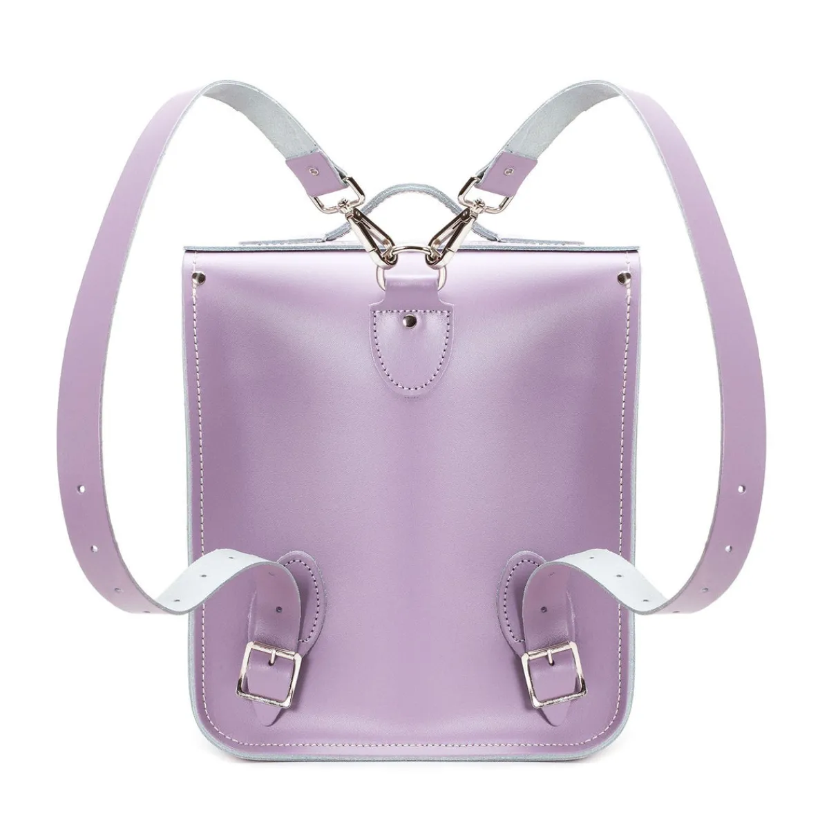 Zatchels Handmade Leather City Backpack - Pastel Violet><noscript><img width=