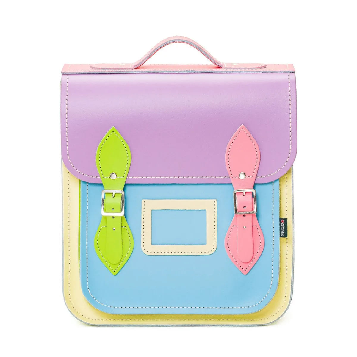 Zatchels Handmade Leather City Backpack - Pastel Kaleidoscope>Women Backpacks