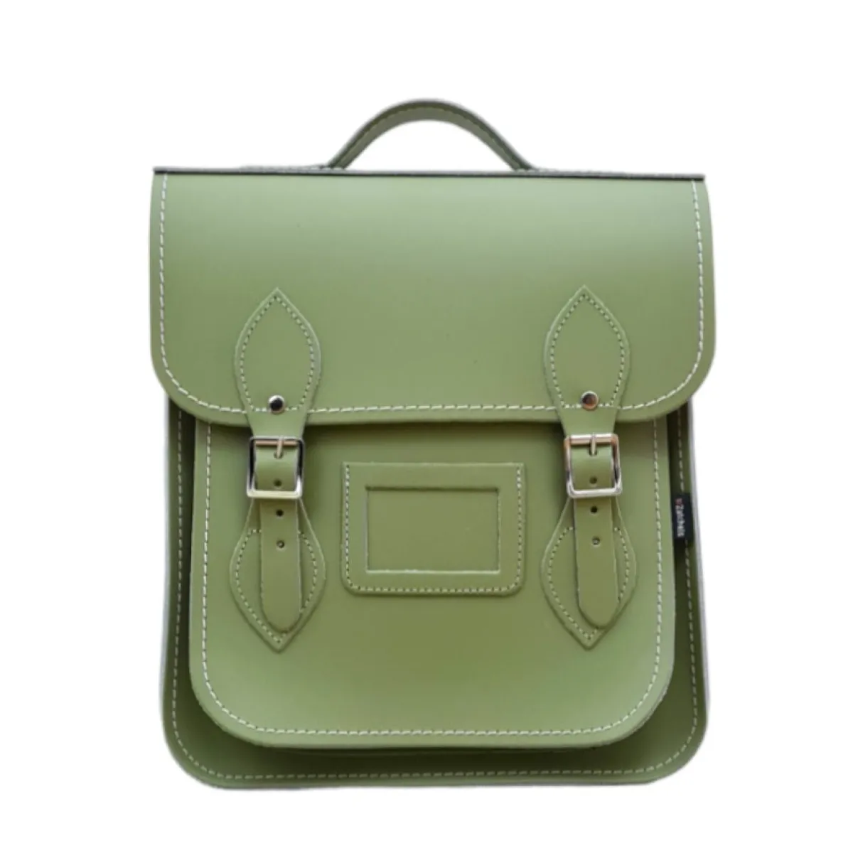 Zatchels Handmade Leather City Backpack - Sage Green>Women Backpacks|Backpacks