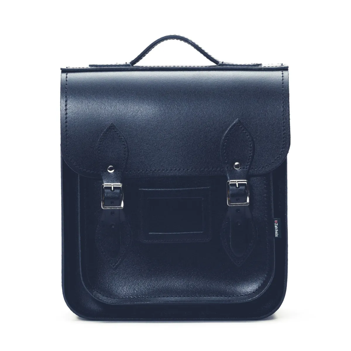 Zatchels Handmade Leather City Backpack - Navy Blue>Women Backpacks|Backpacks