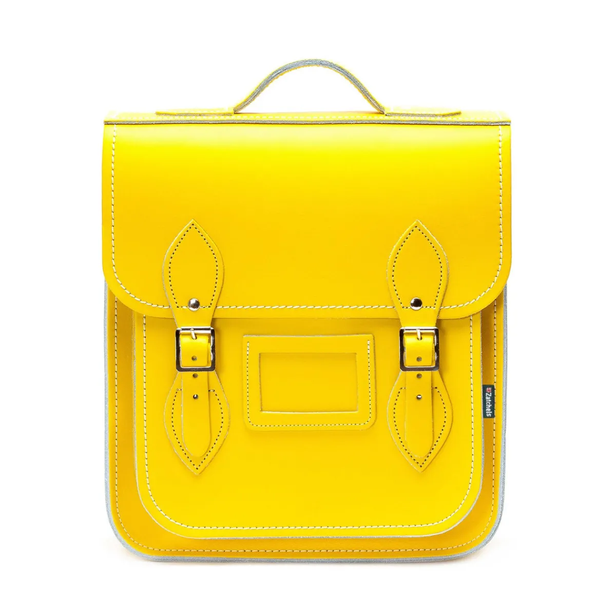 Zatchels Handmade Leather City Backpack - Pastel Daffodil Yellow>Women Backpacks