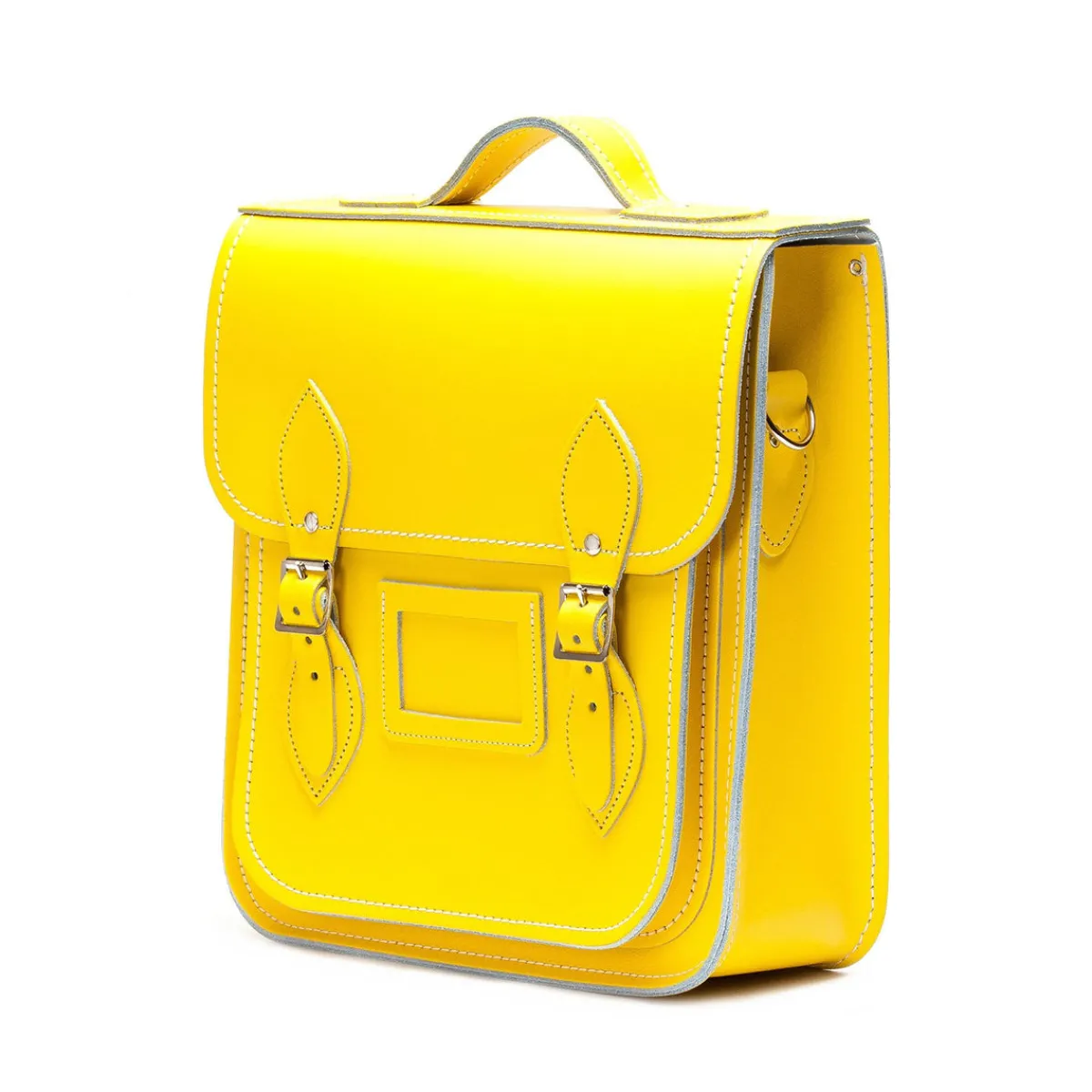 Zatchels Handmade Leather City Backpack - Pastel Daffodil Yellow>Women Backpacks