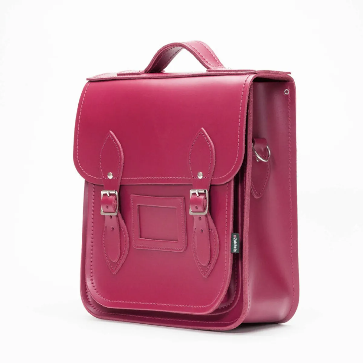 Zatchels Handmade Leather City Backpack - Magenta>Women Backpacks|Backpacks