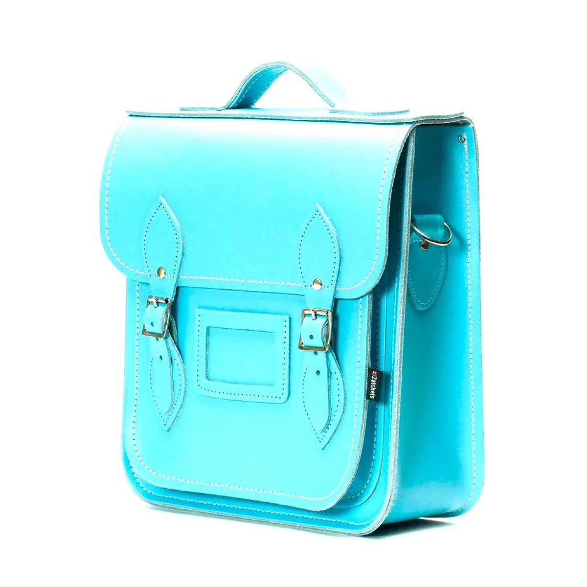 Zatchels Handmade Leather City Backpack - Limpet -Shell Blue>Women Backpacks|Backpacks
