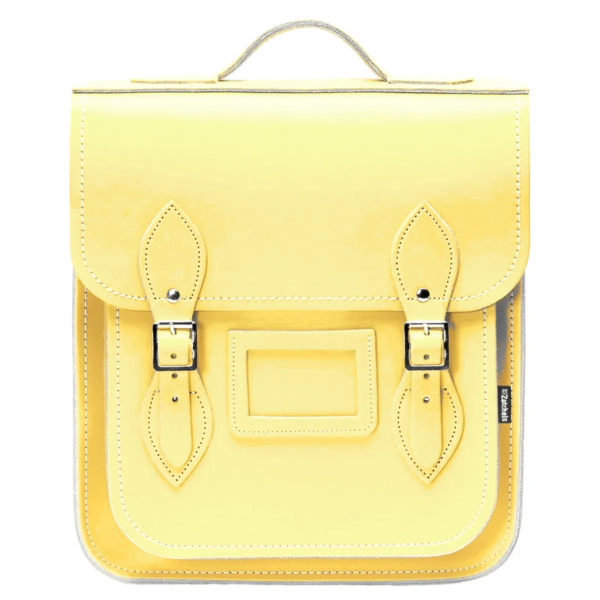 Zatchels Handmade Leather City Backpack - Primrose Yellow>Women Backpacks|Backpacks