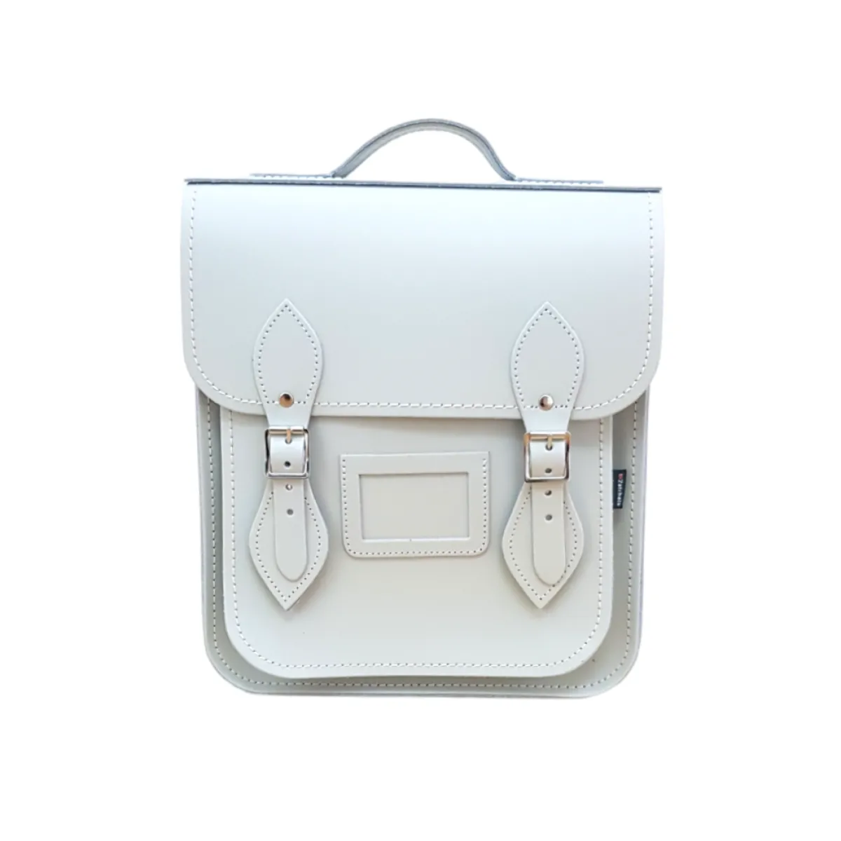 Zatchels Handmade Leather City Backpack - Eggshell>Women Backpacks|Backpacks