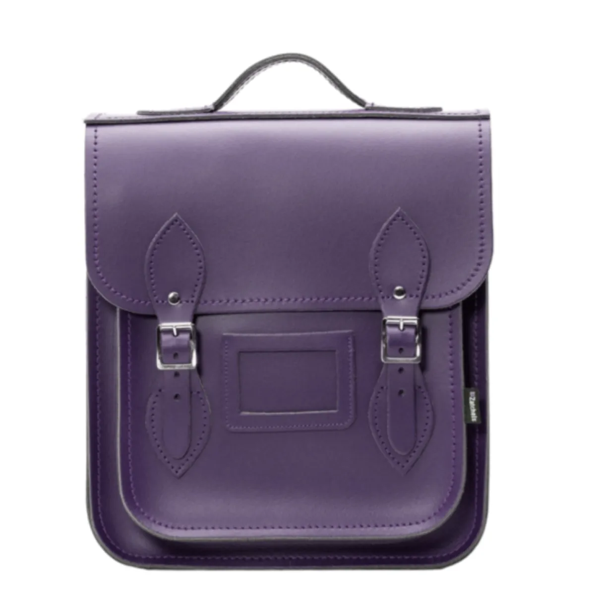 Zatchels Handmade Leather City Backpack - Purple>Women Backpacks|Backpacks