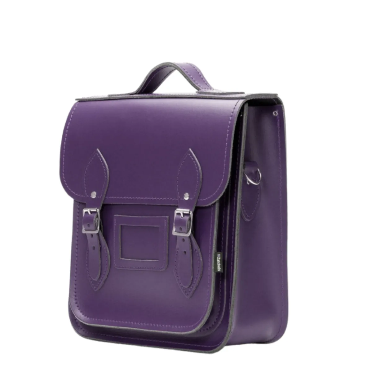 Zatchels Handmade Leather City Backpack - Purple>Women Backpacks|Backpacks