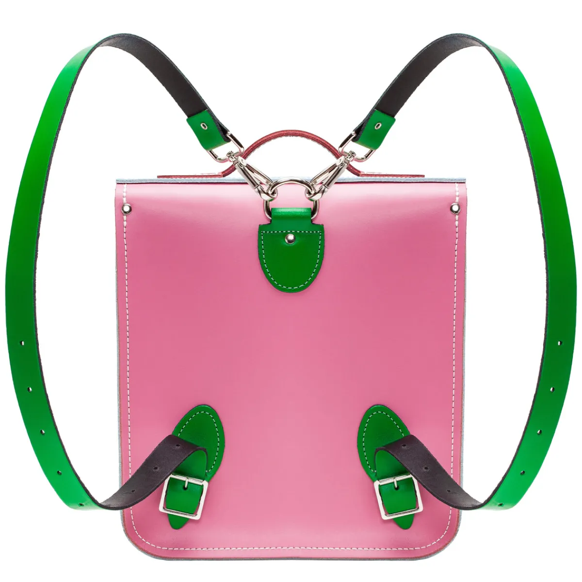 Zatchels Handmade Leather City Backpack - Classic Kaleidoscope><noscript><img width=