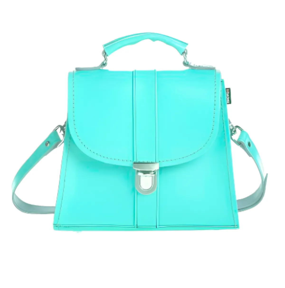 Zatchels Handmade Leather Cross Body Bag - Limpet - Shell Blue>Women Cross Body Bags