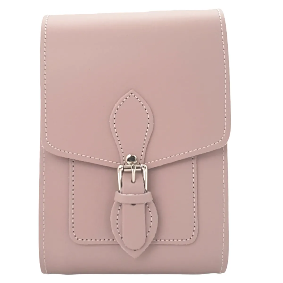 Zatchels Handmade Leather Festival Phone Bag - Rose Quartz>Women Phone Bags