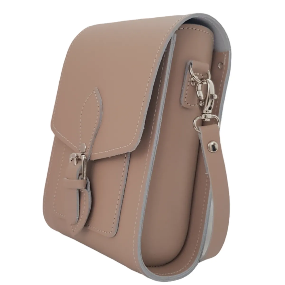Zatchels Handmade Leather Festival Phone Bag - Iced Coffee>Women Phone Bags