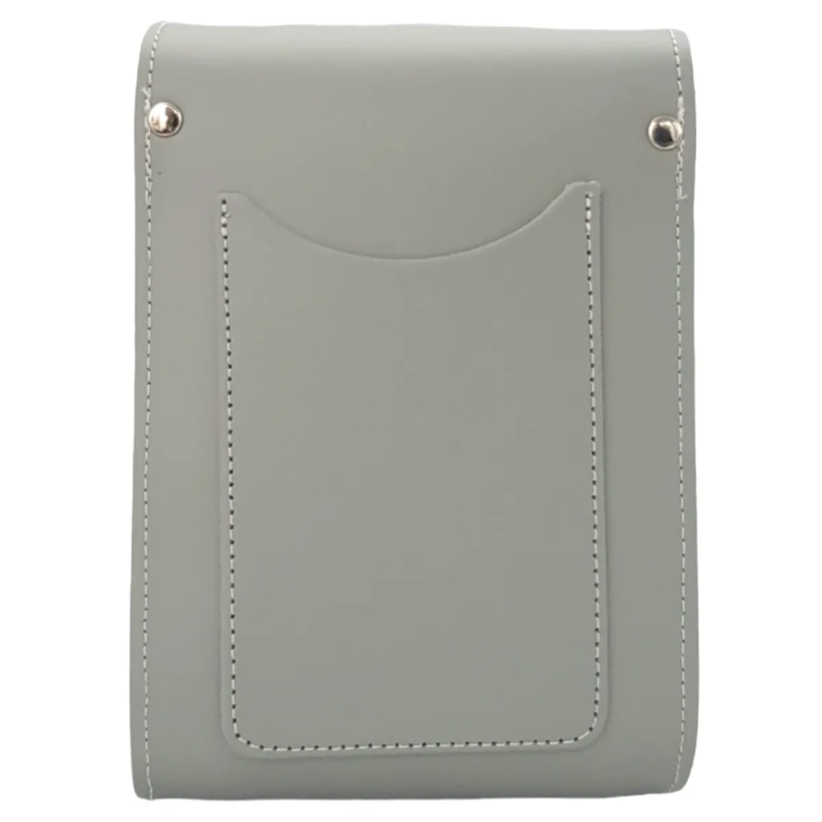 Zatchels Handmade Leather Festival Phone Bag - Ghost Grey><noscript><img width=