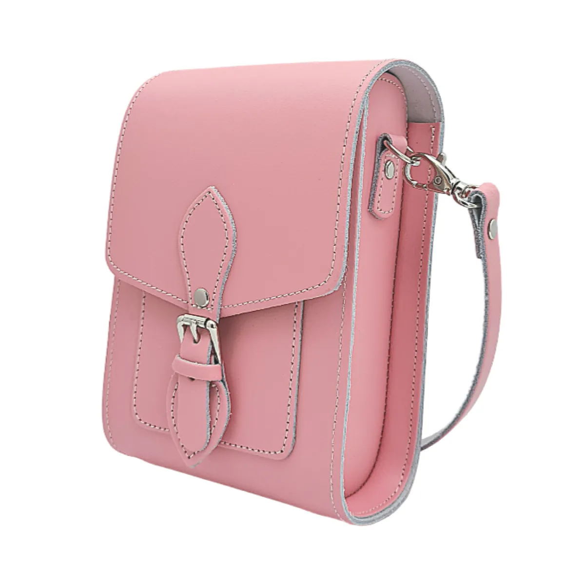 Zatchels Handmade Leather Festival Phone Bag - Pastel Pink>Women Phone Bags