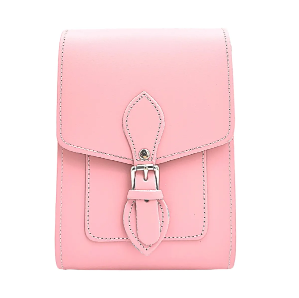 Zatchels Handmade Leather Festival Phone Bag - Pastel Pink>Women Phone Bags
