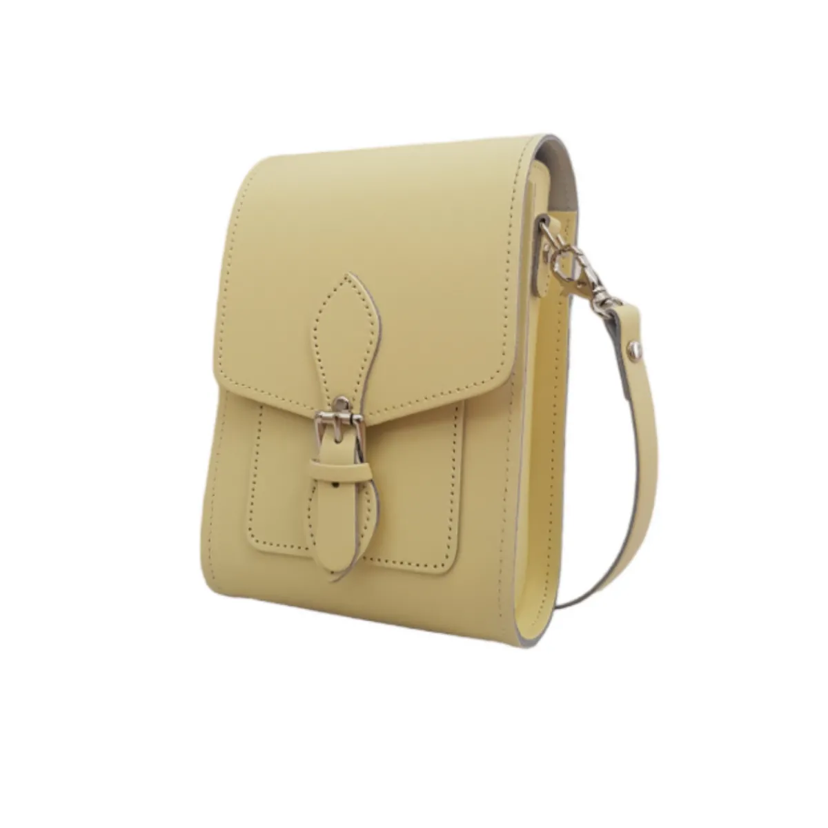 Zatchels Handmade Leather Festival Phone Bag - Primrose Yellow>Women Phone Bags