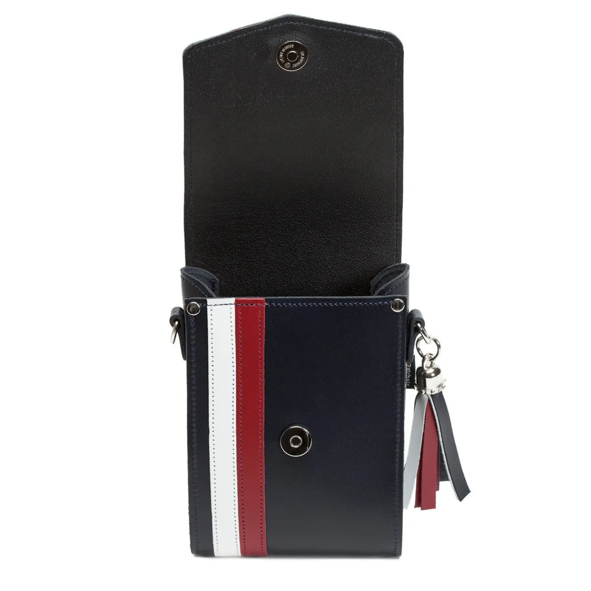 Zatchels Handmade Leather Festival Phone Bag - British Edit><noscript><img width=