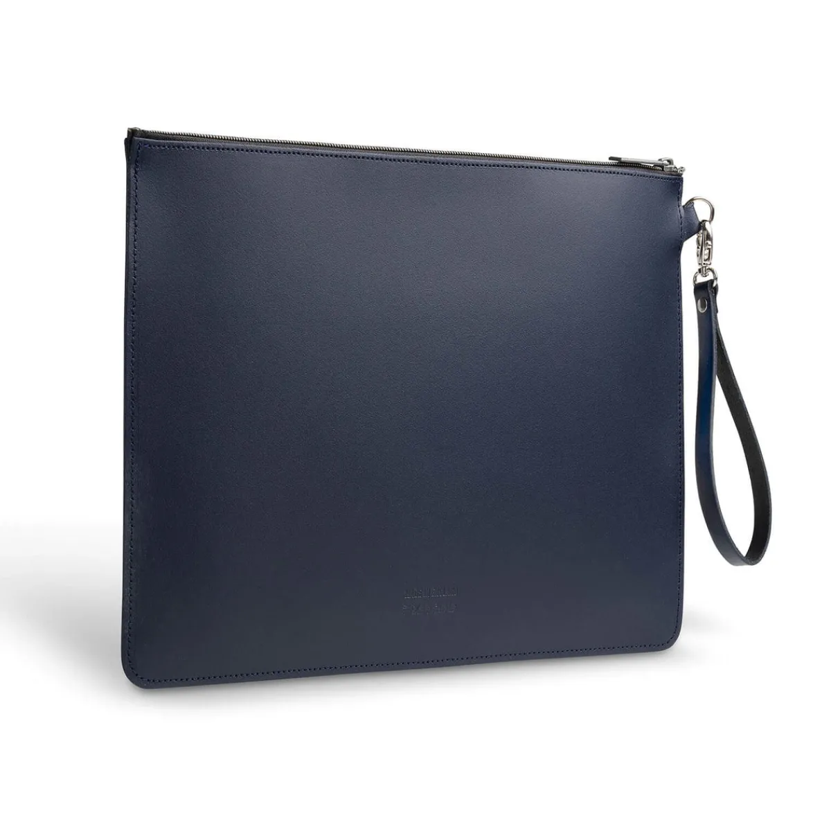 Zatchels Handmade Leather Folio Case - Navy Blue> Folio Cases
