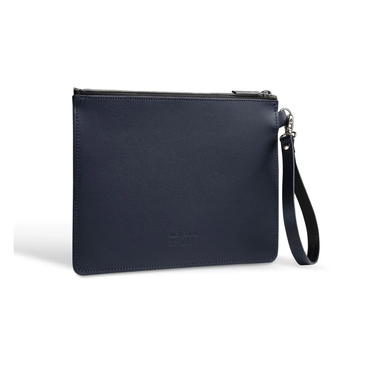 Zatchels Handmade Leather Folio Case - Navy Blue> Folio Cases