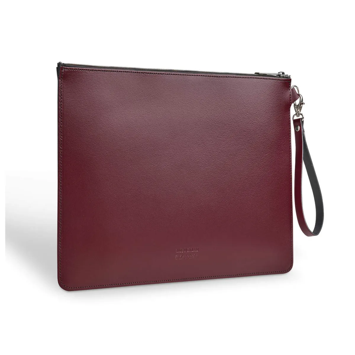Zatchels Handmade Leather Folio Case - Marsala Red> Folio Cases