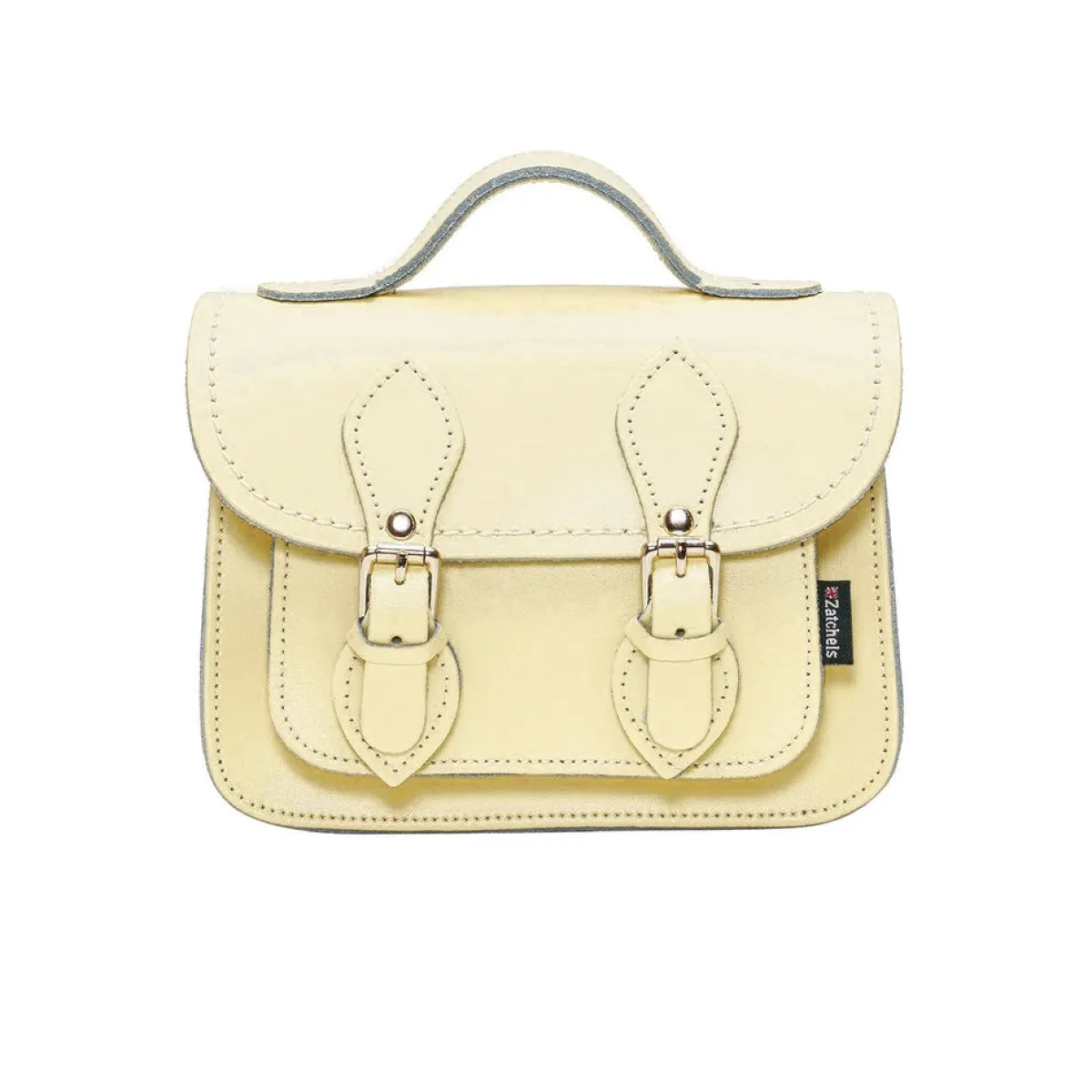Zatchels Handmade Leather Micro Satchel - Primrose Yellow>Women Small Satchels|Micro Satchels