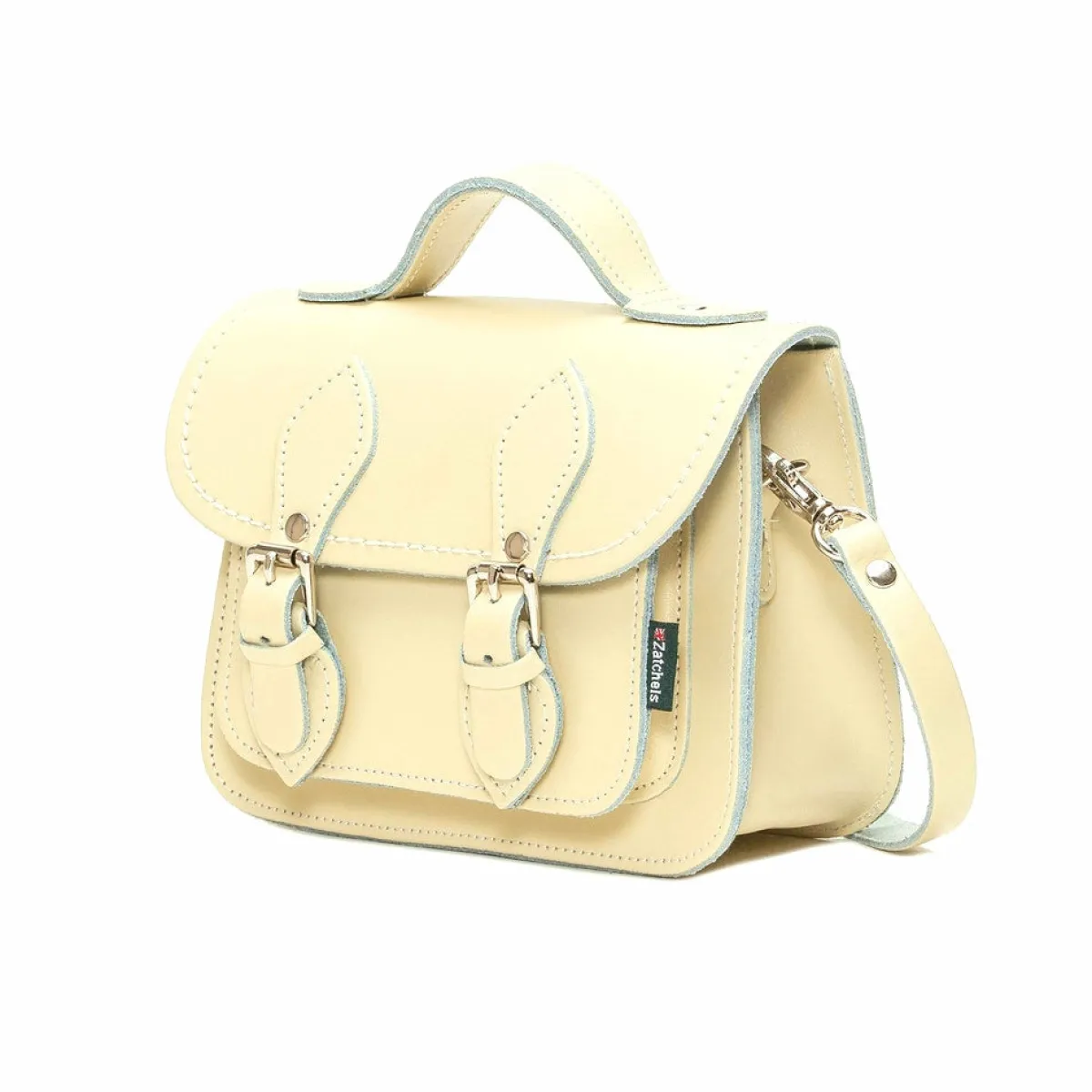 Zatchels Handmade Leather Micro Satchel - Primrose Yellow>Women Small Satchels|Micro Satchels