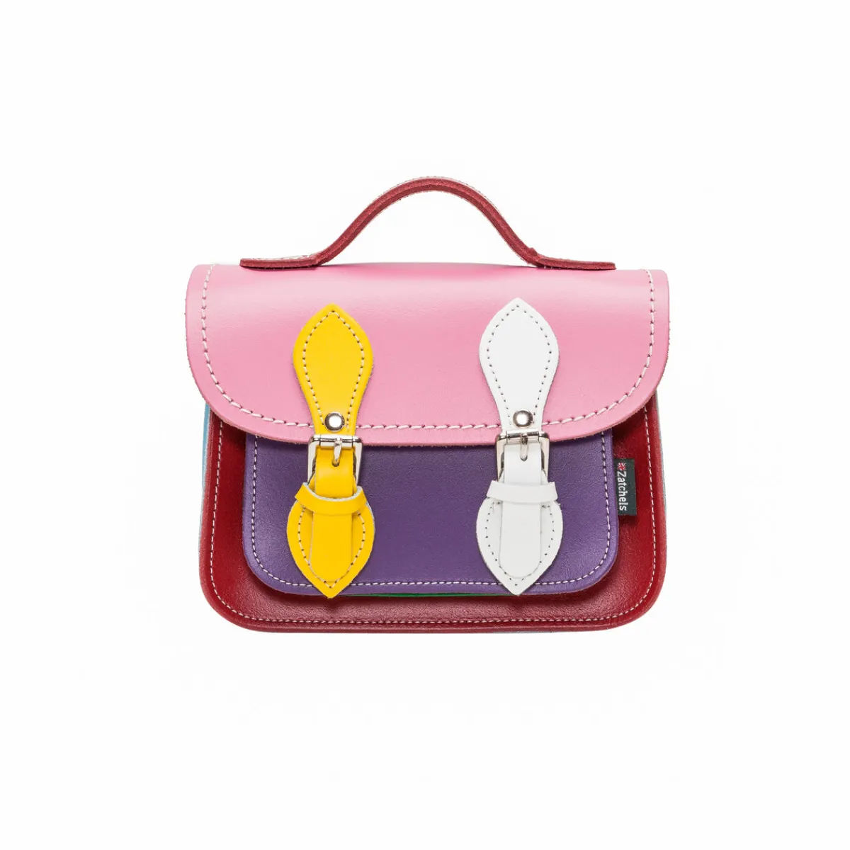 Zatchels Handmade Leather Micro Satchel - Classic Kaleidoscope>Women Small Satchels|Micro Satchels