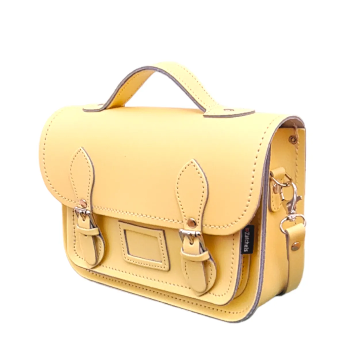 Zatchels Handmade Leather Midi Collection Gift Set - Primrose Yellow>Women Small Satchels