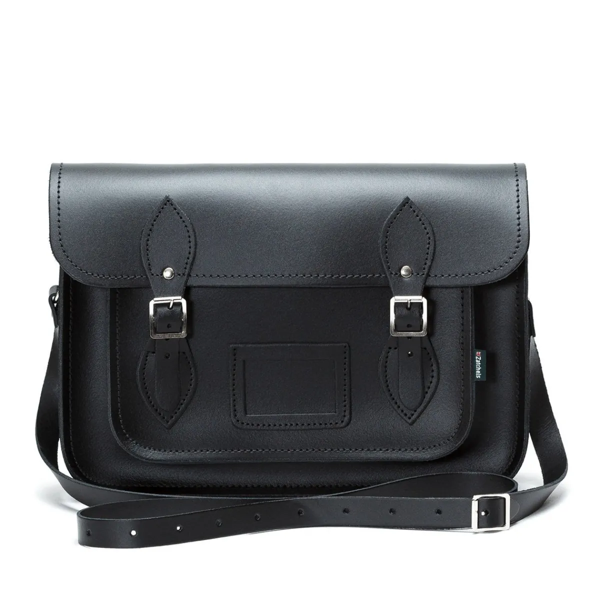 Zatchels Handmade Leather Satchel - Black>Women Classic Satchels|Classic Satchels