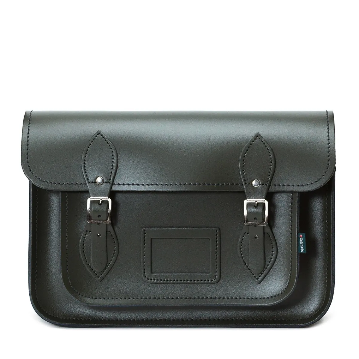Zatchels Handmade Leather Satchel - Ivy Green>Women Classic Satchels|Classic Satchels
